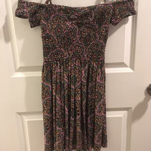 Strapless, multicolor summer dress